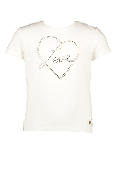 T-shirt golden LOVE heart