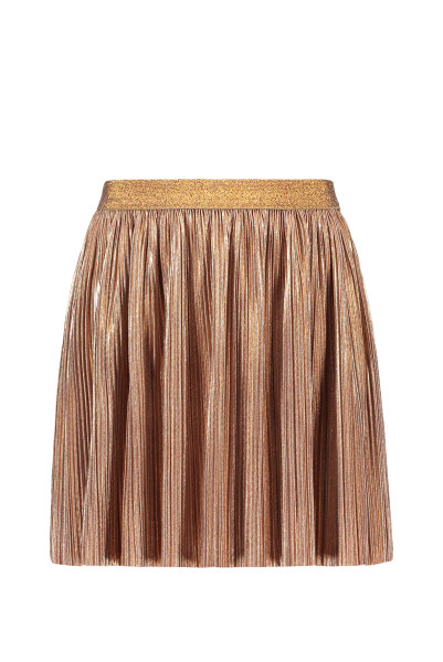 Flo girls rose gold plisse skirt