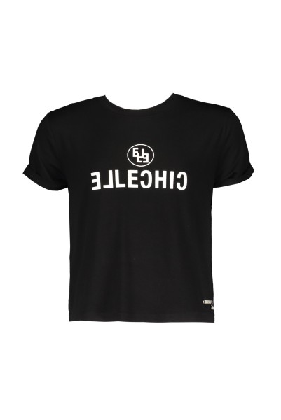 boxy T-shirt 'ellechic' print